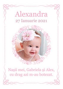 trusou botez fata personalizare gratuita