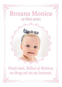 trusou botez fata personalizare gratuita