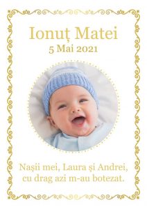 trusou botez baiat personalizare gratuita