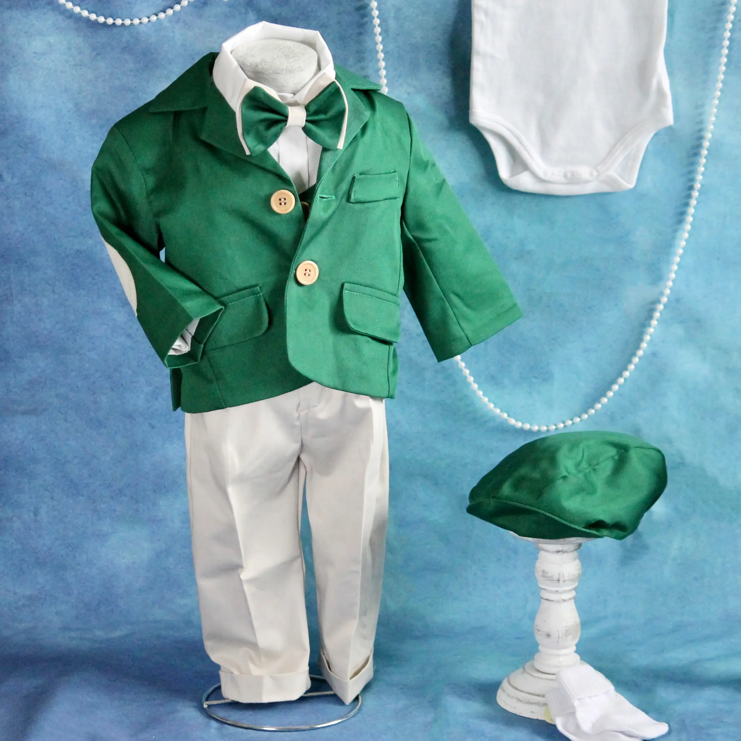 compleu botez baiat gabriel verde