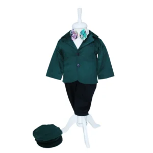 costum botez eduard verde 5 piese