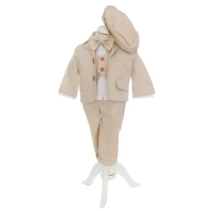 costum botez gabriel crem 5 piese
