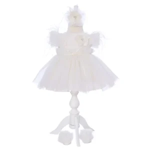 rochita botez cataleya alb 3 piese